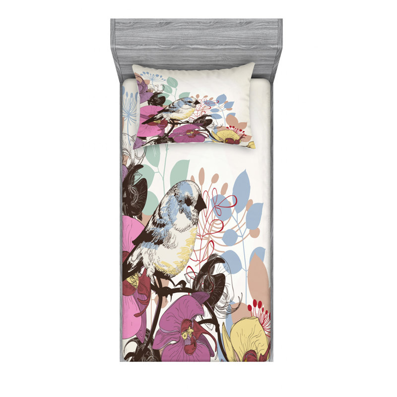 Microfiber Sheet Set, Twin XL Sheet Set with Fitted Sheet