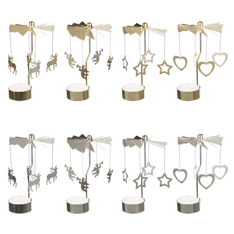 Metal Tabletop Tealight Holder, Silver