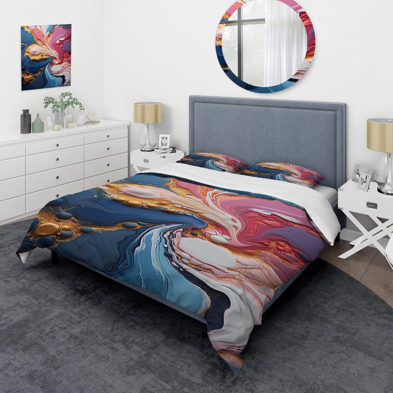 Ensemble de housse de couette Trippy, Housse de couette pour très grand lit