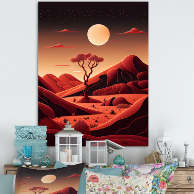 " Single Tree In Terra Cotta Mountains IV "