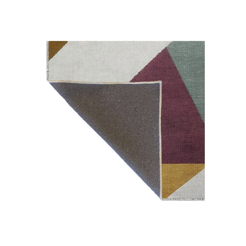 Sydney Multicolor Geometric Triangle Shape Pattern Creative Modern Decorative Washable Rug
