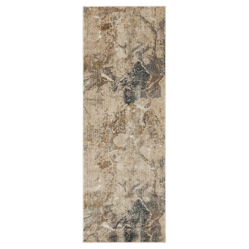 Tapis crème Karastan Rugs Tesoro, Tapis de couloir 2 pi 7 po x 7 pi 3 po