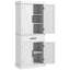 Armoire de cuisine Farmhouse avec 4 portes de grange