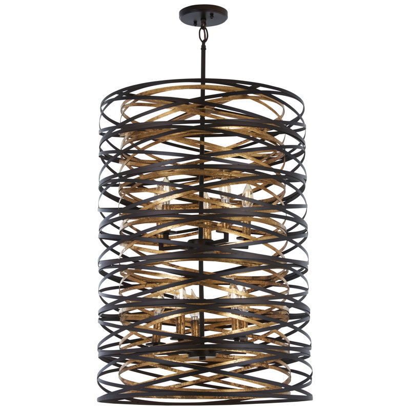 Brayden Studio Harnett Dark Bronze Finish Pendant Light