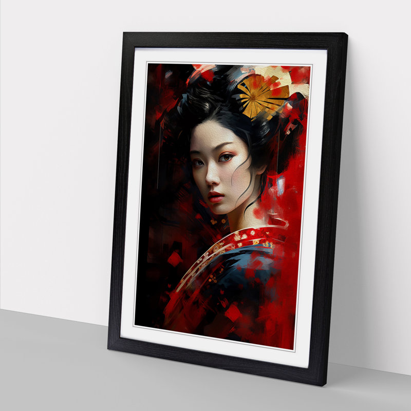 Single Picture Frame Print on Wood, Black Framed, 34cm H x 25cm W