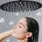 10'' Stainless Steel Round Rainfall Angle Adjustable Rain Shower Head 1.8 GPM with Self-Cleaning-61830867