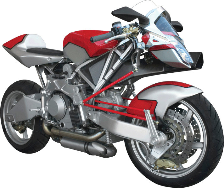 Motorcycle Non-Wall Damaging Wall Decal, 40" H x 48" W