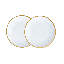 Golden Edge Bone China Salad/Dessert Plate