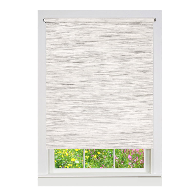 Rouleaux de jute Eco filtrant la lumière, Argent, L 51 po x L 72 po