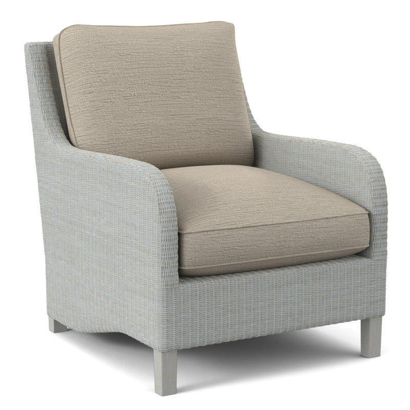 Fauteuil large 29 po Gibraltar, Bisque, Tissu écossais taupe; 0126-73