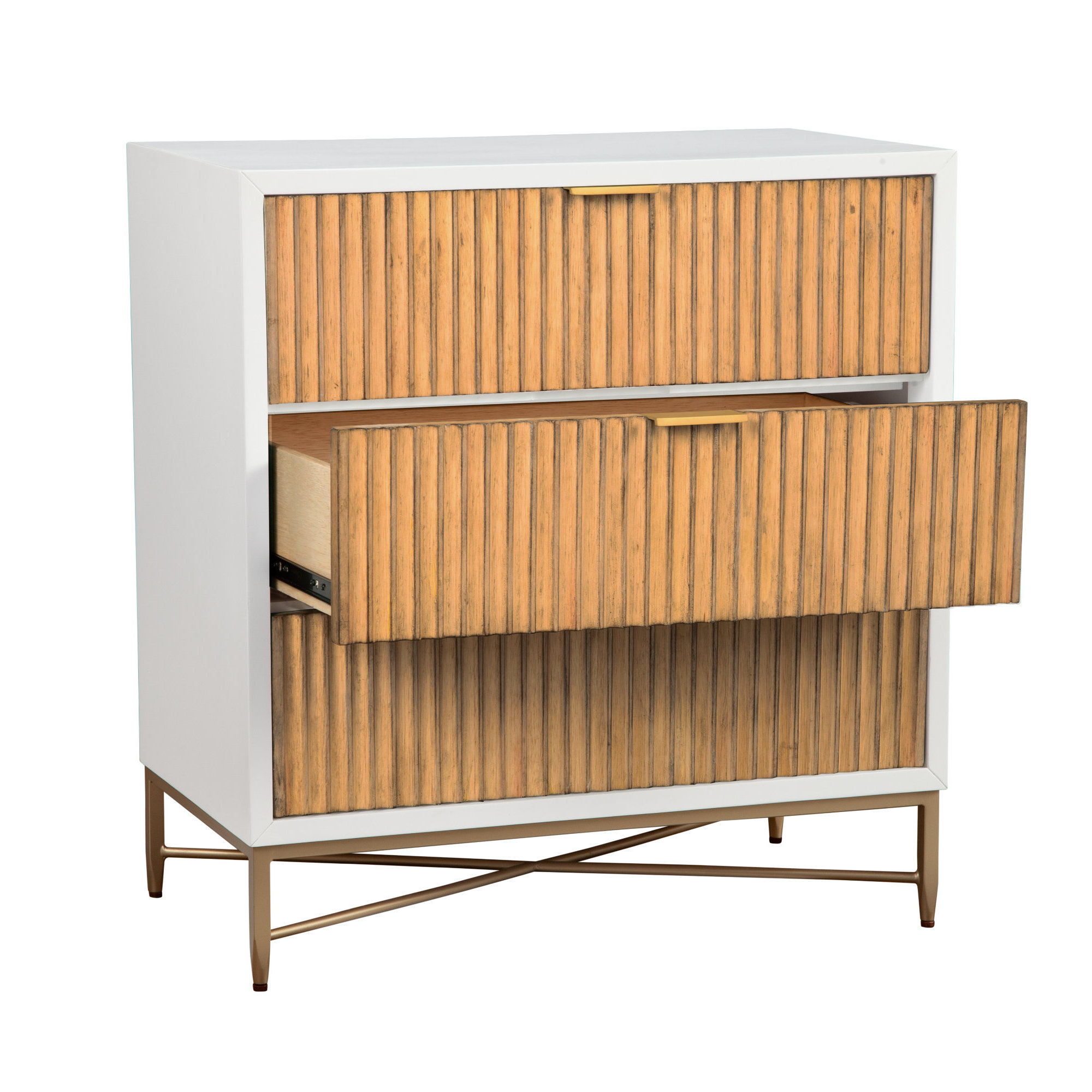 Giddens 3 Drawer Chest, White