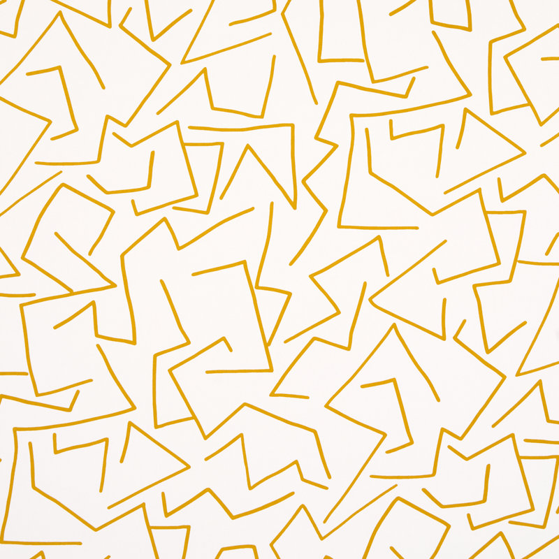 Papier peint Schumacher x Hadiya Williams Tangent, Ocre