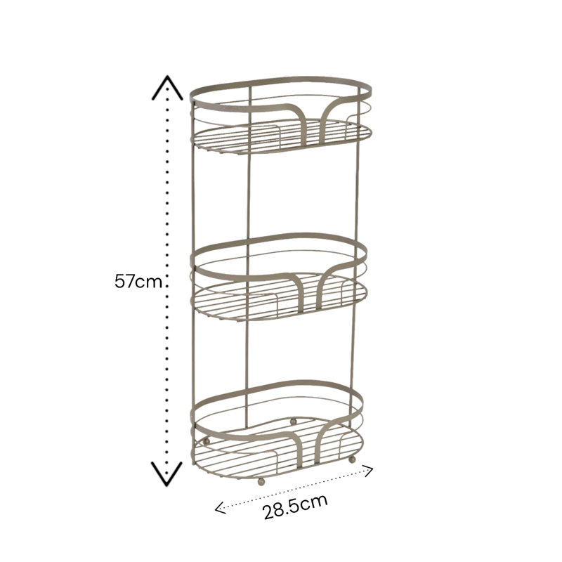 Dante Bathroom Storage, Beige