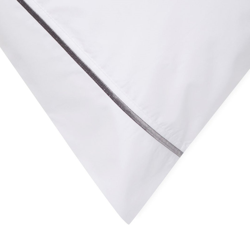 Ensemble de literie à broderie simple 1000 fils, Ensemble de draps pour très grand lit californien, Noir