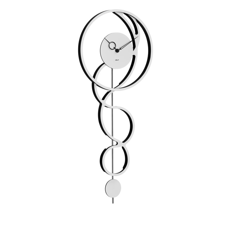 Silent Wall Clock, White