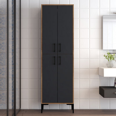 Arvydas Freestanding Linen Cabinet