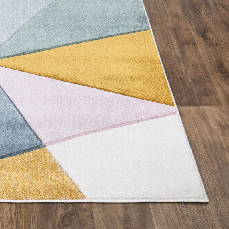 Atira Geometric Area Rug, Runner 60 x 220 cm