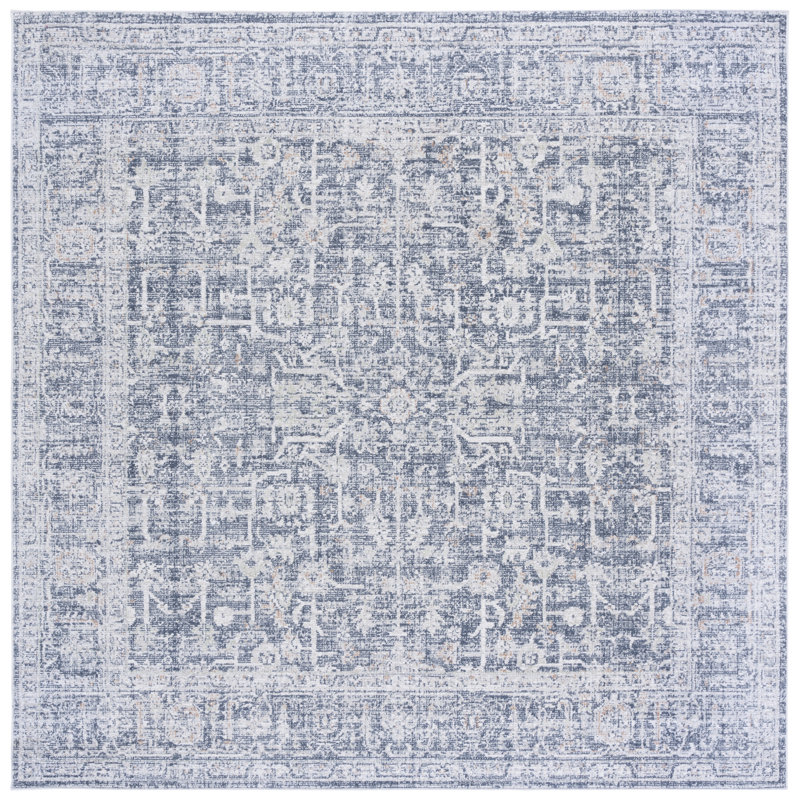Henrri 100 Performance Oriental Rug, Square 6'7"