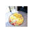 Yellow Themed Abstract Patterned Round Woven Base Modern Decorative Carpet-1215768167