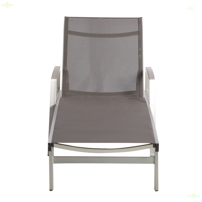 Outdoor Chaise Lounge, Gray