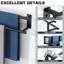 Porte-serviettes mural pour salle de bain double 28 po, noir mat