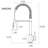 MD Bath Pull Down Kitchen Faucet-52821025