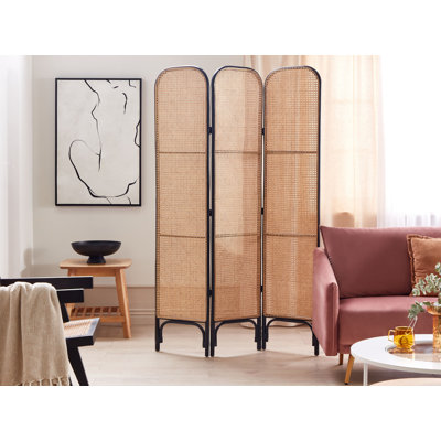 Alfrieda 105 cm W x 180 cm H 3 - Panel Folding Room Divider