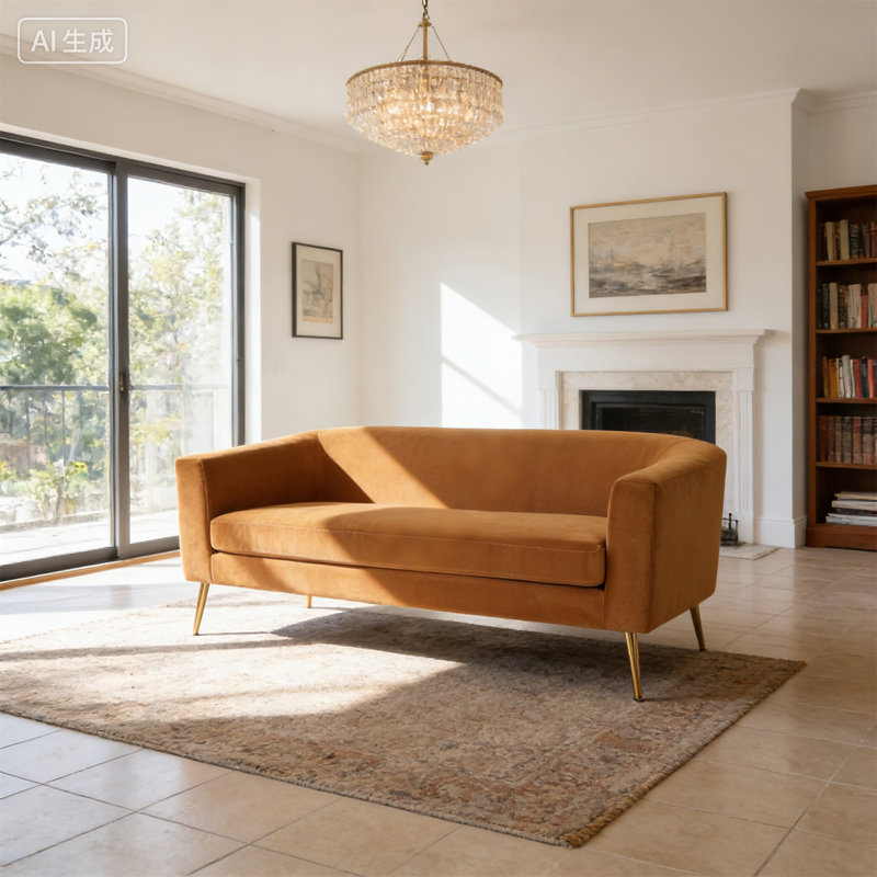Causeuse d'extérieur 51,5 po, Naturel