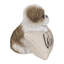 Shih Tzu avec statue de bienvenue