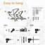 Origami oiseaux en vol, décoration murale abstraite moderne, décoration murale suspendue-124839202-124839200