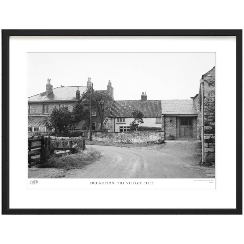 Broughton, The Village C1955 - Single Picture Frame Print, 60cm H x 80cm W x 2.3cm D