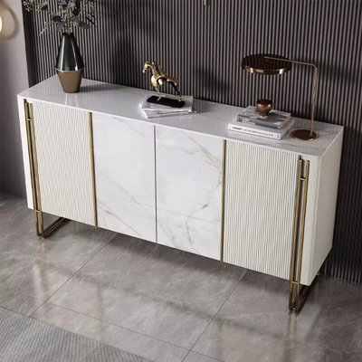 Italian-style stone panel storage cabinet