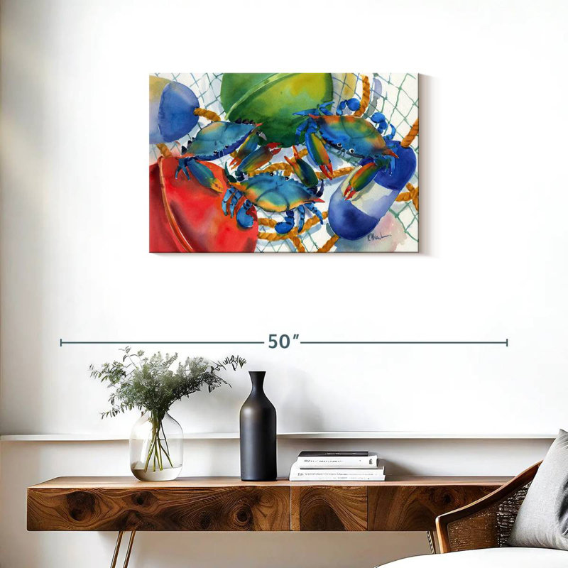 Brampt Crabs And Floats, 20" H x 30" W