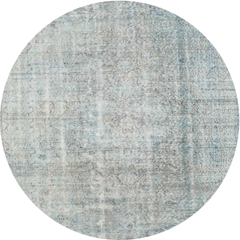 Tapis gris zone contemporaine, Rond 6 pi