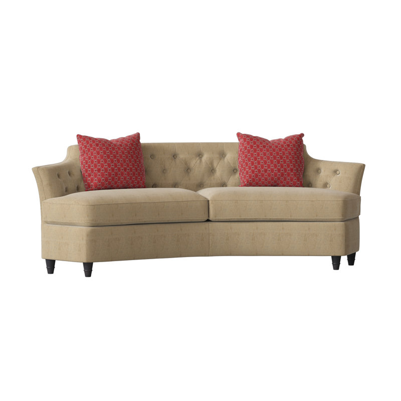 Cee Zee Sofa, Espresso, Venice Navy, Amelia Azalea
