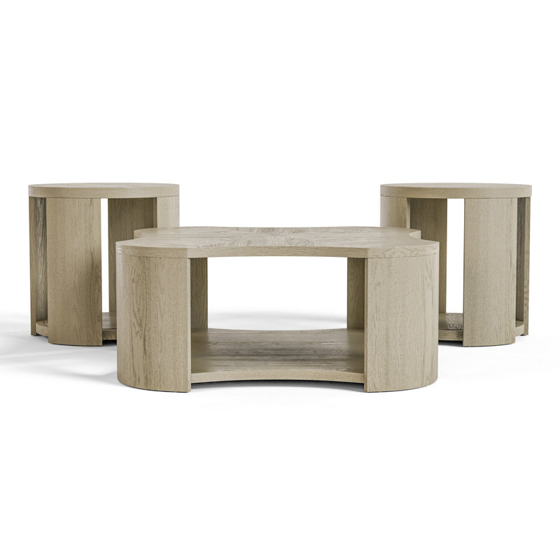 Ensemble de 3 tables basses Doloros (1 table basse + 2 tables de bout)