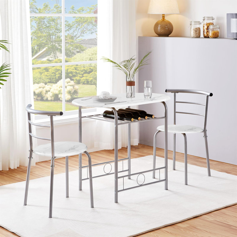 Adhithya 2 - Person Dining Set, White