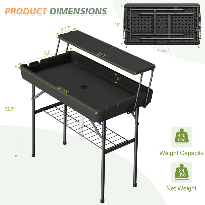 Ice Cooler Folding Table