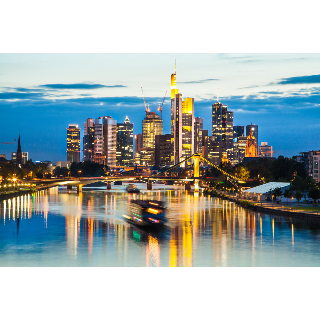 Frankfurt Skyline, Hessen, Deutschland - Druck