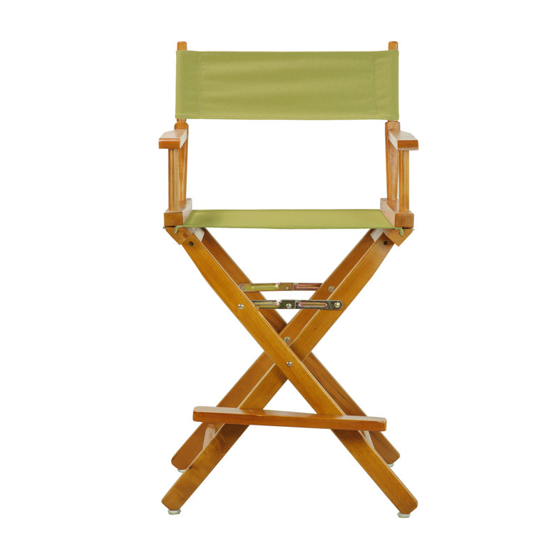 24" Folding Director Chair, Honey Oak, Sage