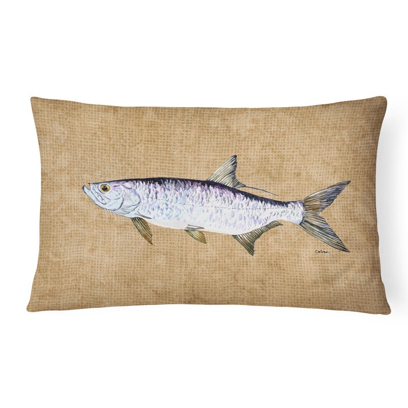 Tarpon Outdoor Reversible Throw Pillow