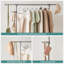 Adjustable Rolling Clothing Rack