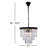 Yazmin 9 - Light Steel Dimmable Tiered Chandelier-27969453-139661732-27969452