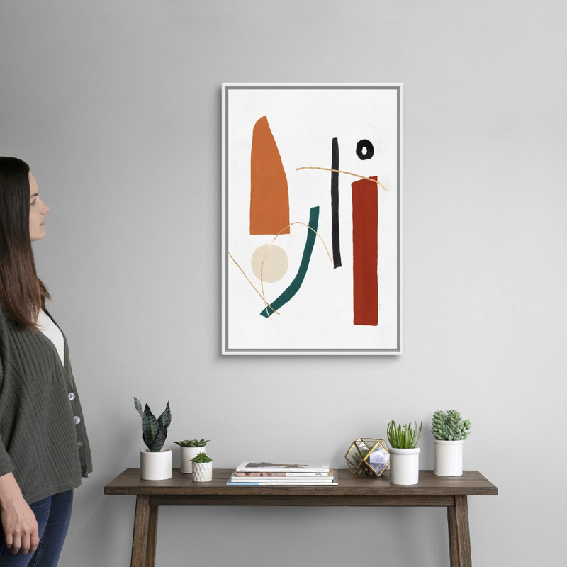 Reproduction d’art sur toile, "precision I" par PI studio, H 32 po x l 22 po x P 1,75 po, Toile blanche encadrée