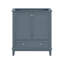 Armoire de salle de bain en bois avec portes et tiroir, armoire d'appoint-1113014507