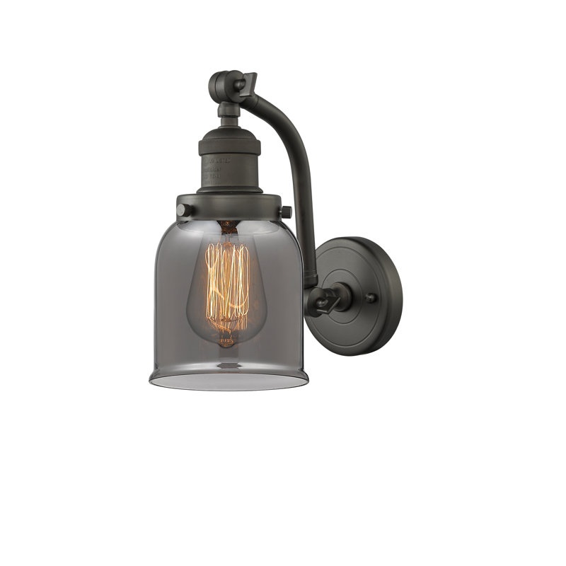 Bell - 1 Light 5" Sconce - Oil Rubbed Bronze Finish - Light Smoke Shade, Oil Rubbed Bronze, Smoked