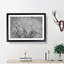 Bird In A Winter Tree Painting - Single Picture Frame Print on MDF-56633816-56633822