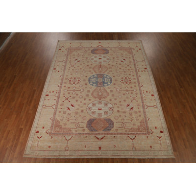 Vegetable Dye Oushak Turkish Area Rug 9x12