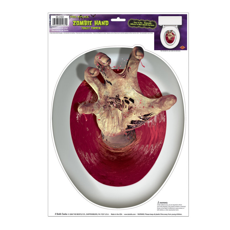 Décalcomanie de siège de toilette Halloween