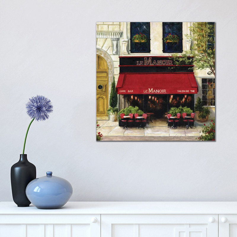 Cafe XIII by Malenda Trick - Painting on Canvas, 45.72 cm H x 45.72 cm W x 1.91 cm D, Wrapped Canvas